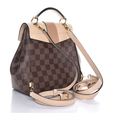 Louis Vuitton Clapton Backpack Damier Ebene Creme 